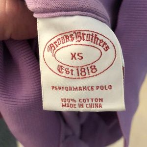 Brooks Brothers performance polo xs purple